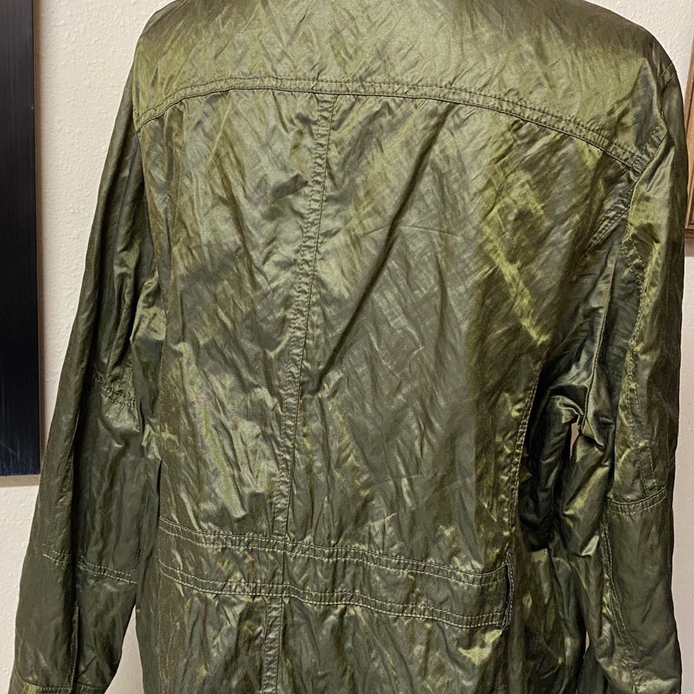 Michael Michael Kors 3X Metallic Green/Gold Jacket EUC! - Picture 6 of 9
